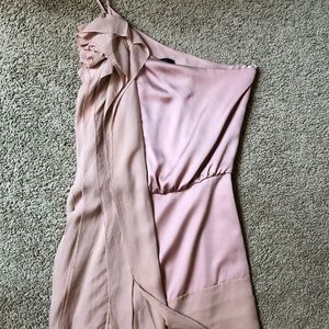 BCBGMaxazria Blush One Shoulder Dress